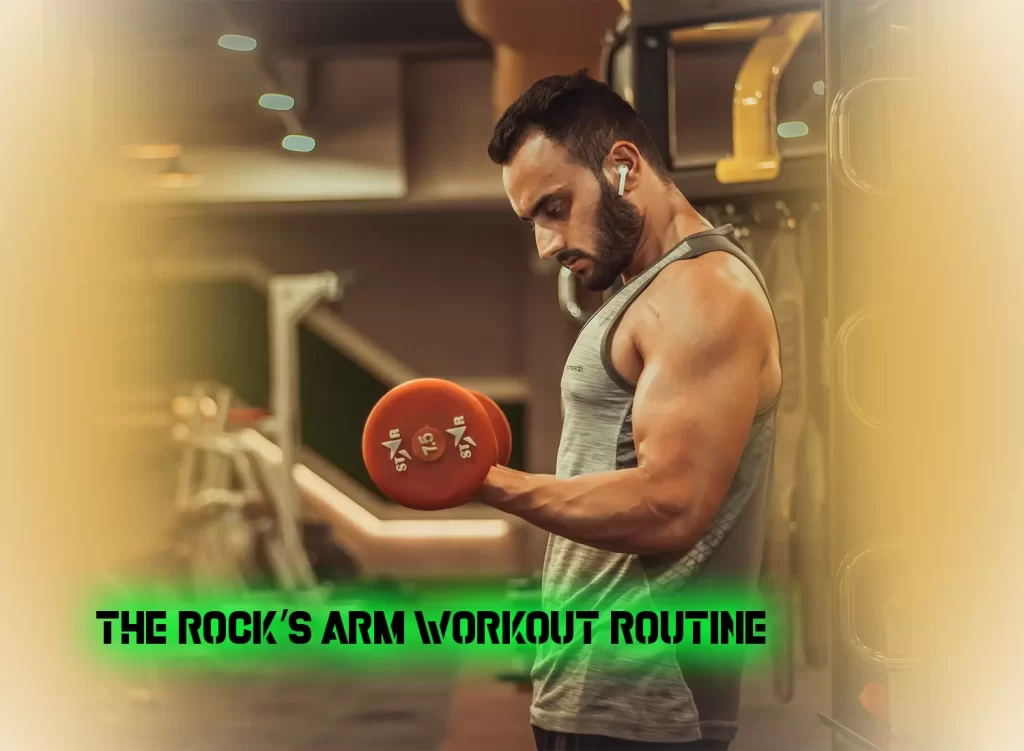 The Rock’s arm workout